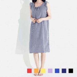[모노무드]모노무드 SD-220626 여성 셔링 데일리 지지미 나시 클