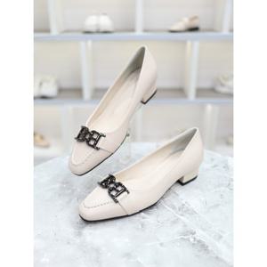 [블리아르]소가죽 스티치 쿠션 캐주얼 플랫 펌프스 3cm BLMD5002