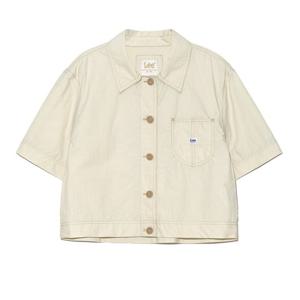 LEE 포켓 나일론 스티치 반팔 셔츠 W B1 LE2502SS61 IV NA