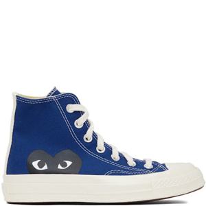꼼데가르송 블루 Converse 하프 하트 척 70 하이탑 스니커즈 K122 212246F127006