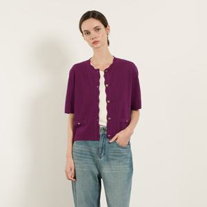 [BCBG] 카포 하프소매 가디건 B5F7K202