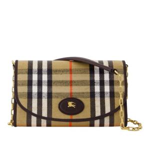 버버리 하이랜즈 베이지 코튼 체인 숄더백 8112274 B9368 SAND