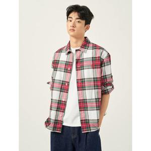 [빈폴멘] [Reedition] 롤업 체크 셔츠  레드 (BC5864S996)