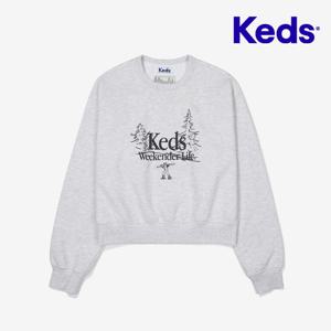 [케즈]Keds 위켄더 그래픽 맨투맨_KD2POF4101FWTM