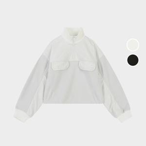 [버커루]여성 후리스 반집업 스트링 배색 아노락 B244TJ610P