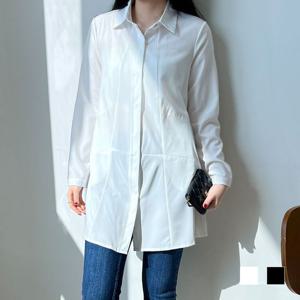 롱남방 베르체 A라인 루즈핏 롱셔츠 SD-6289A