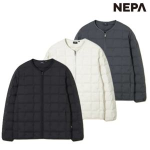 네파[택가 259,000원]남성 가을 겨울 튜브 넥리스 거위털 경량 구스 다운 자켓 미들 레이어 7L72063