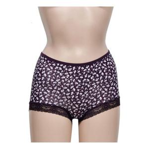 여성 맥시 레이스라인 와인 95 삼각팬티 인견