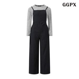 [지지피엑스]슬리브 라운드 티셔츠 와이드 점프수트 셋업 (GPCOW015D)