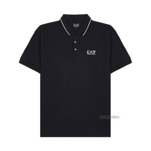 [EA7] SS25 남성 로고 프린트 폴로 셔츠 8NPF16 PJVUZ 1200