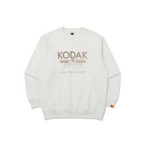 코닥맨투맨티 BQJ K4323LFSG1IVR 씨네코닥 세미오버핏 그래픽 워싱 맨투맨 IVORY
