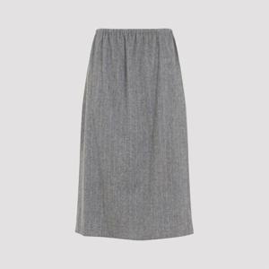 까르벵 미디 스커트 6252K21280 N751 GREY CAMEL