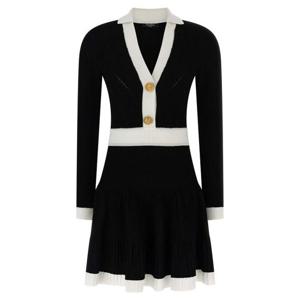 발망 숏 원피스 FF1R9858KI64EAB White Black