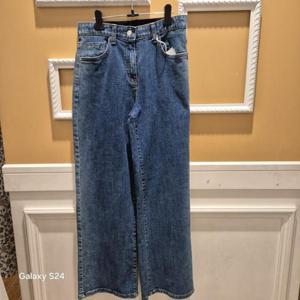 [BCBG] 올앤썬드리 봄25 인밴딩 워싱 데님 바지 A5S1P353