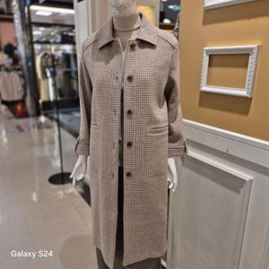 [BCBG] 올앤썬드리 봄25 쉐도우 체크 코트 A5S1H801