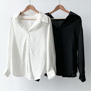 [아이우먼]빅사이즈블라우스 S561L509 엘리루즈핏긴팔블라우스 LT