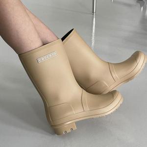 [디자이어로즈] 여성 심플 장화 통 넓은 장화