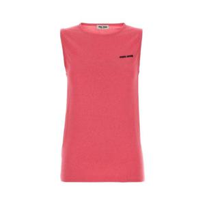 MIU MIU Fluo pink cashmere blend vest MMV314SOOO17I7 F0AEJ