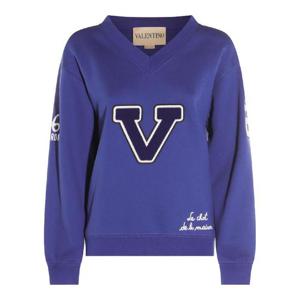 발렌티노   맨투맨 FW25 7B3MF24V9KYAF9 5705391 BLUAVORIO