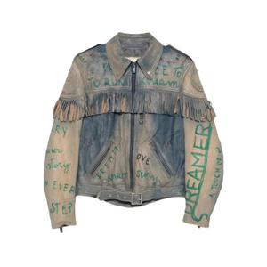 Golden Goose 프린지 레더 재킷 GWP02369P002164