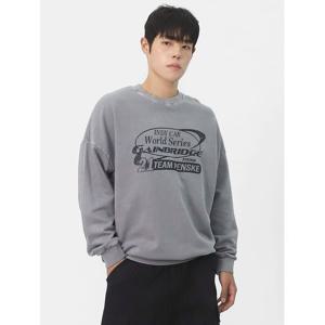 [빌리버스] 남자 맨투맨 긴팔 프린팅 코튼 오버핏 피그먼트 티셔츠 BPT092
