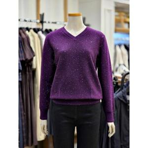 BCBG 세이브존02 브이넥 스팽글 니트 B5D9K411