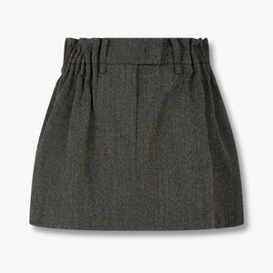 [보브]셔링 디테일 울 미니 스커트7115335805