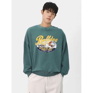 [빌리버스] 남자 맨투맨 긴팔 프린팅 코튼 오버핏 피그먼트 티셔츠 BPT094