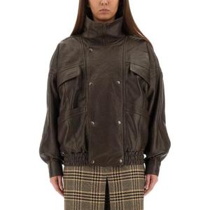 생로랑 가죽 자켓 836513 YCNF22509 BROWN