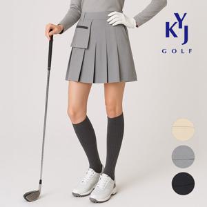 봄가을 배색 주름 포켓 플리츠 여성 큐롯 골프 스커트 DPFLSK63