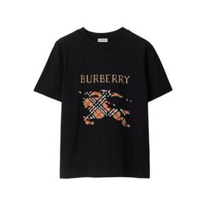 버버리   반팔 티셔츠 FW25 8110957A1189 5678819 Black
