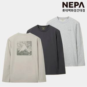 네파 [택가 69,000원] 남성 가을 등산 일상 캠핑 라운드 티셔츠 맨투맨 패스파인더 긴팔티 7L55301