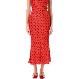 마린세르 미디 스커트 WSK070ACWOV0060 RD10 Rosso