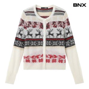 [BNX]노르딕 패턴 니트 가디건 (BX3CD040L0)