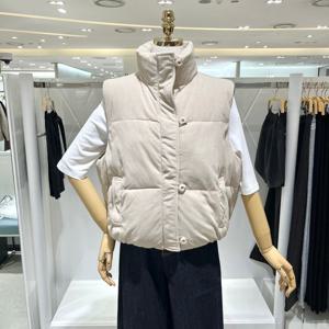 [밸리걸] 하이넥 코듀로이 패딩 베스트 609650