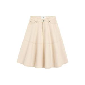 AMI Paris 코튼 미디 스커트 H25FSK436DE0106