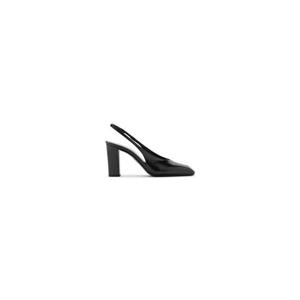 프라다 로고 프린팅 카프스킨 슬링백 힐 2244821