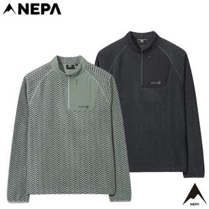 네파[택가 129.000원](7L75405) 남성 가을겨울 패스파인더 피크웨이브 플리스 집업 티셔츠
