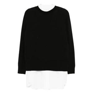 사카이 미디 원피스 2508169 BLACK OFF WHITE 004