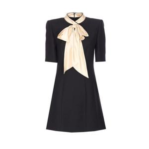 발렌티노 가라바니 미디 원피스 VAGH61CFCFD Black