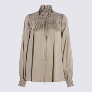 버버리   긴팔 셔츠 FW25 8117061C3825 6439918 TAUPE BEIGE IP PATT