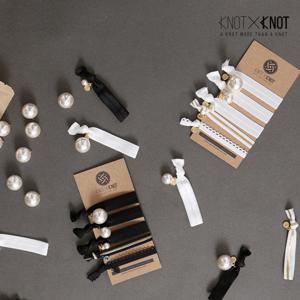 [KNOTXKNOT] 진주 파티 레이스타이 고무줄