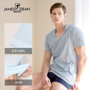 [제임스딘] 남성용 순면 컬러 반팔런닝 4종세트