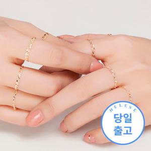 [엘렌쥬얼리] 14k Flat 체인 반지-TypeD