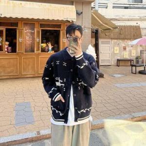 남자오버핏가디건 노르딕 코위찬 도톰 가을 초겨울 니