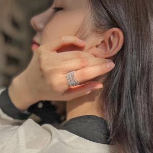 실버 925 전체순은 엘사 레이스 반지