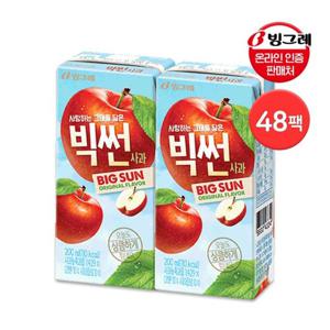 [빙그레]빙그레 빅썬 사과 200ml  48팩 / 과채음료