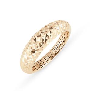 [도로시] 14k 볼록 컷팅 할로우 반지