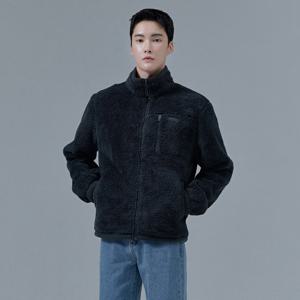 남성 플리스 보아본딩 하이넥 집업-CFZK4303D09