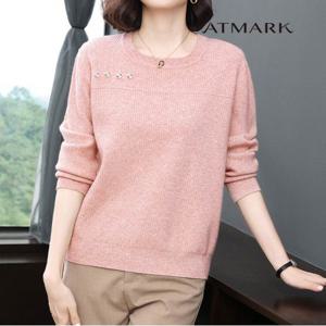 ATMARK (77까지)버튼데일리라운드니트_AA39KN025G